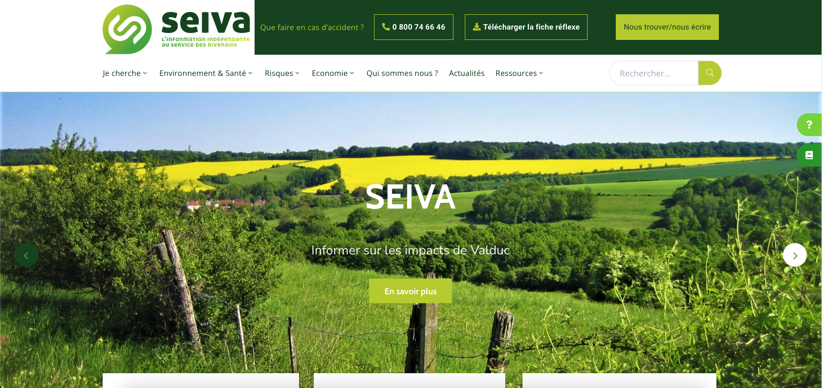 SEIVA Valduc - Page d'accueil